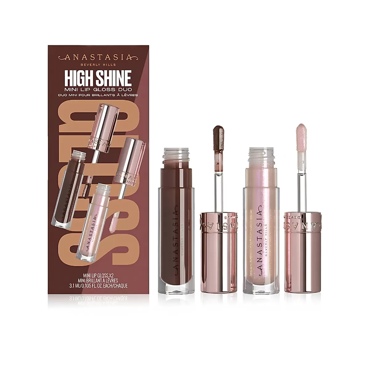 Anastasia Beverly Hills High-Shine Mini Lip Gloss Duo Aura + Molten