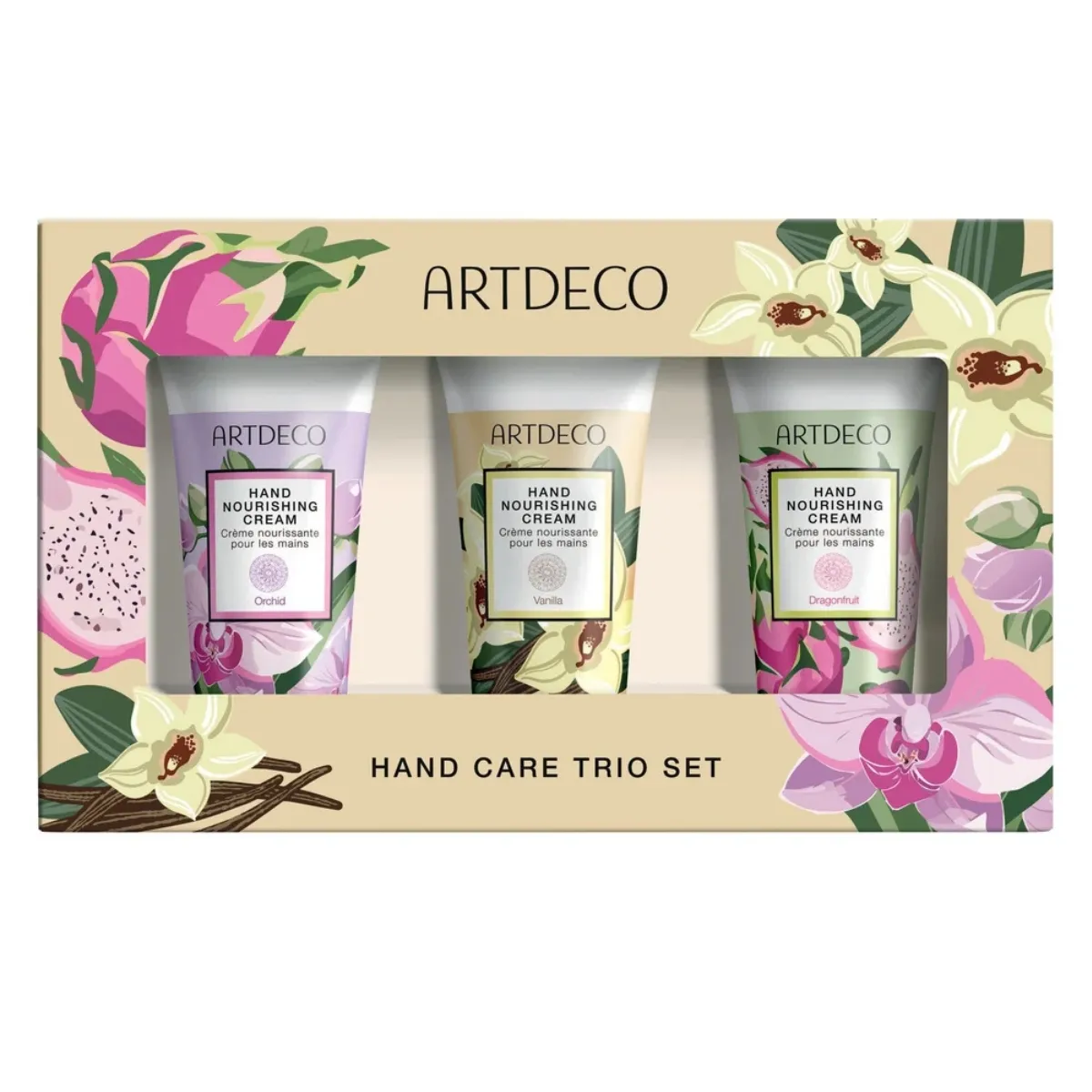 ARTDECO Hand Care Trio Set Vanilla, Dragonfruit & Orchid Set de creme pentru mâini