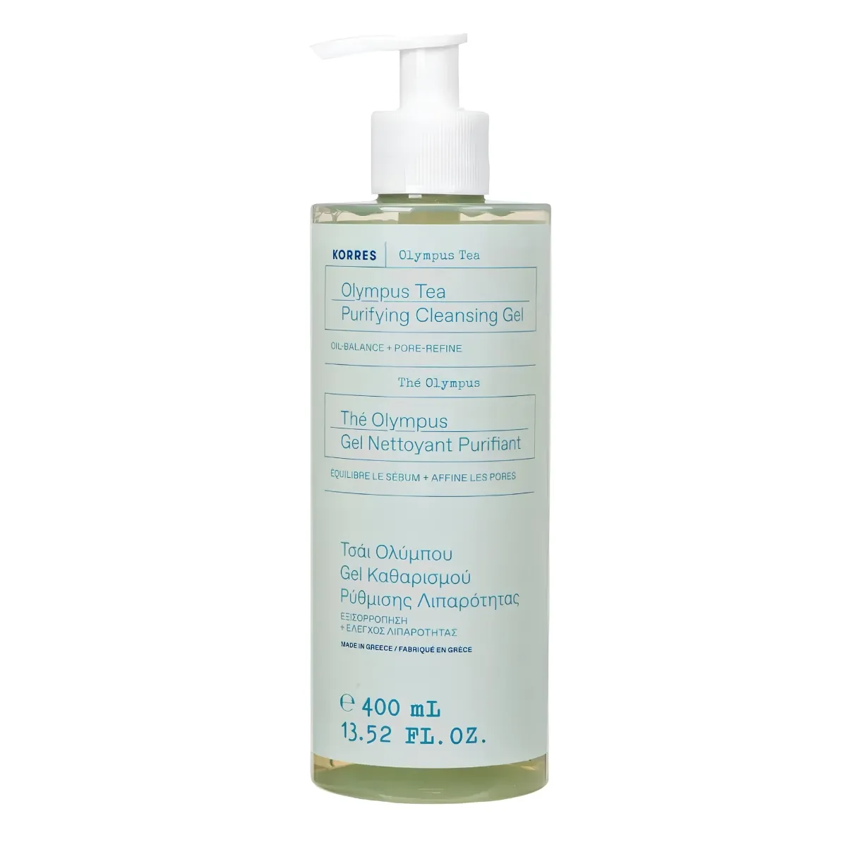 Korres Olympus Tea Cleansing Gel for Oil Control Gel de curățare pentru controlul sebumului