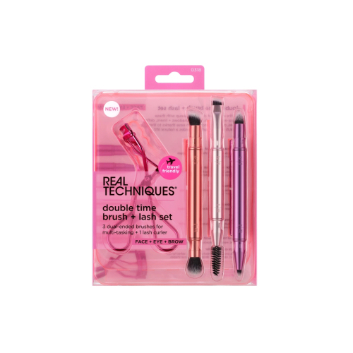 Real Techniques Set Double Time Brush + Lash set Set de pensule