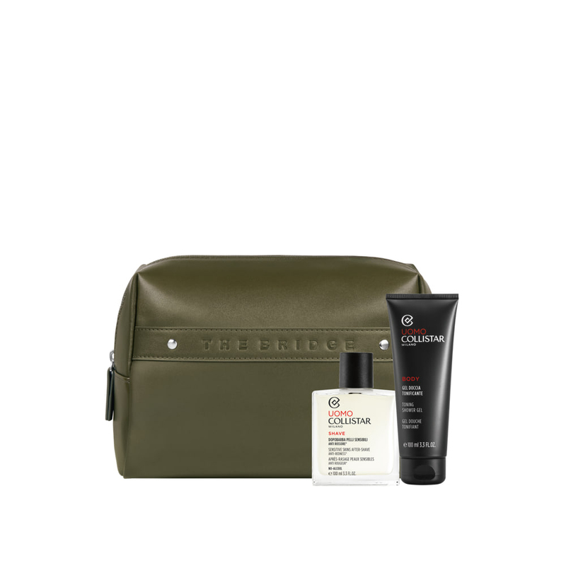 COLLISTAR MEN DOPOBARBA 100ML +GEL DOCCIA 100ML +POCHETTE Набор