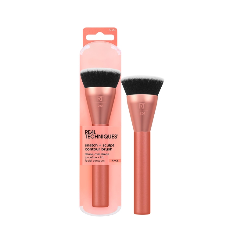 Real Techniques Snatch + Sculpt Contour Makeup Brush Pensula pentru conturarea fetei