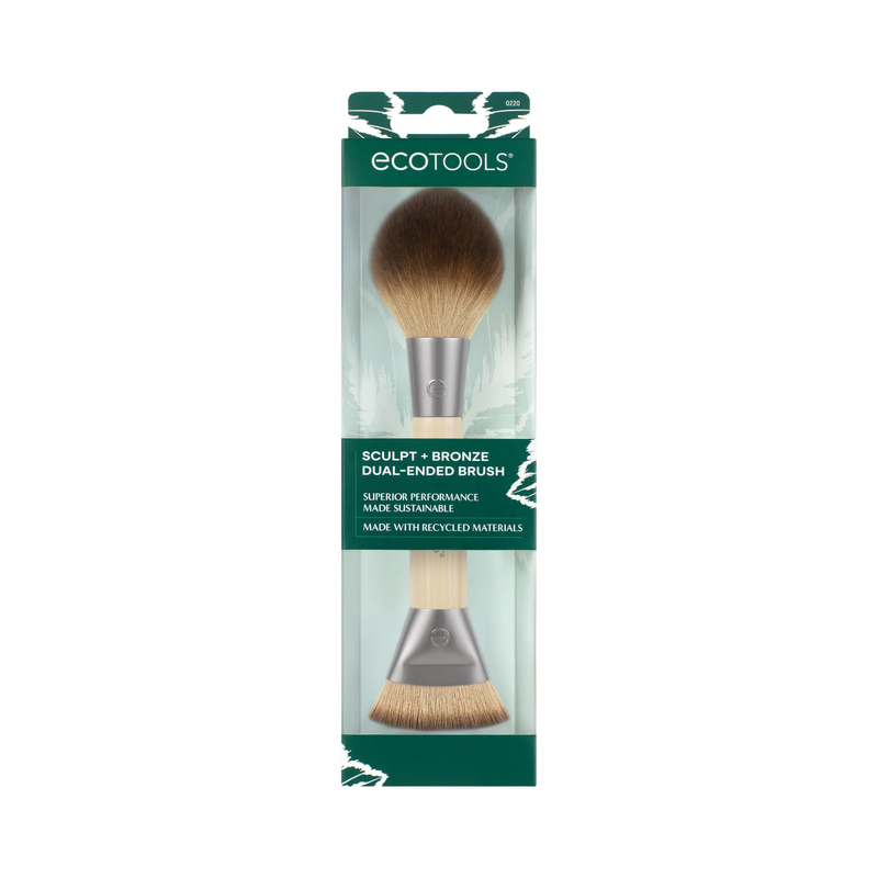 EcoTools Sculpt + Bronze Dual-Ended Makeup Brush Двусторонняя кисть для контуринга и бронзирования
