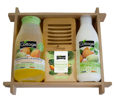 COTTAGE Coffret Huile Amande Подарочный набор