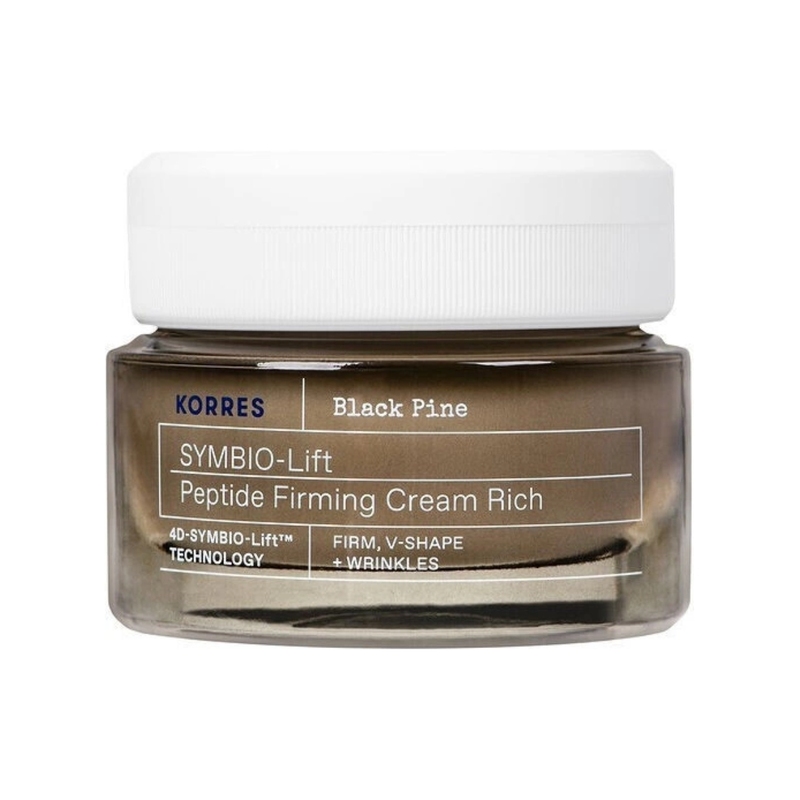 Korres Black Pine SYMBIO-Lift Rich Firming Cream with Peptides Cremă nutritivă fermizantă pentru faț