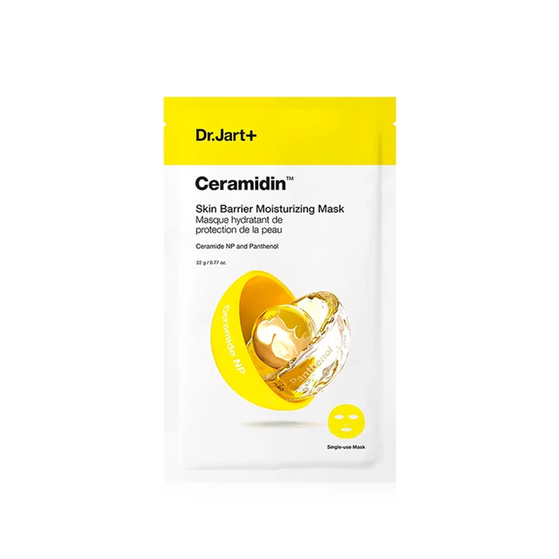 Dr.Jart+ Ceramidin™ Skin Barrier Moisturizing Mask — mască hidratantă tip șervețel pentru față