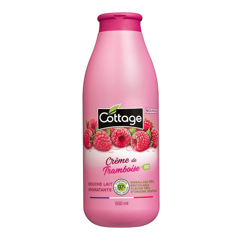 COTTAGE Raspberry Cream Shower Gel Lăptișor de baie