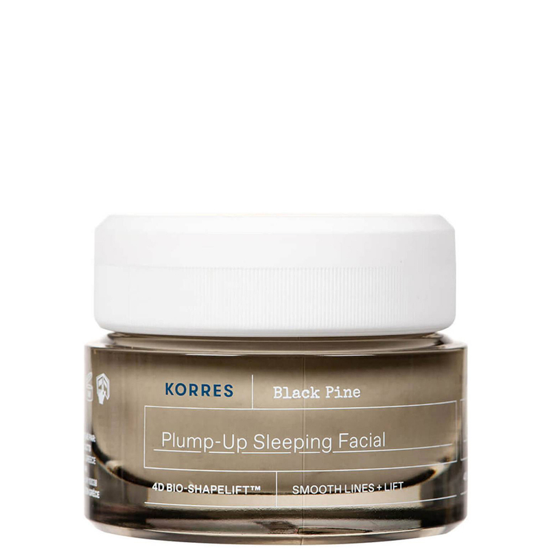 KORRES Black Pine 4D Plump-Up Sleeping Facial Cremă de noapte anti-rid