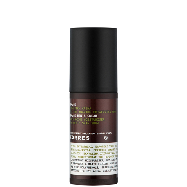 KORRES Borage Men's Cream Anti-Shine Moisturizer SPF 6 Crema de fata pentru barbati