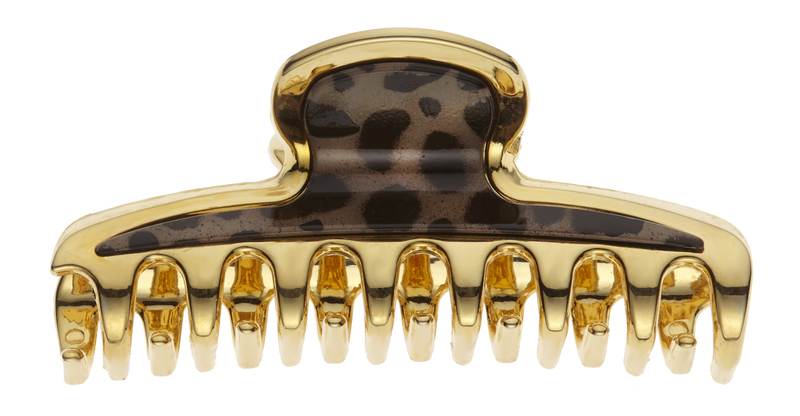 Janeke Leopard Print Hair Clip, Agrafă de păr