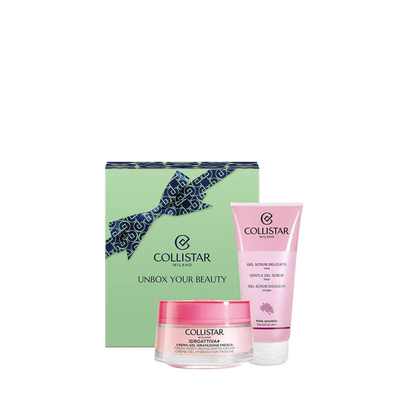 COLLISTAR Gift Set Idroattiva+ Fresh Moisturizing Water Cream + Gentle Gel Scrub Набор