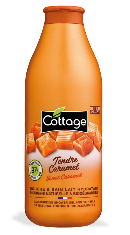 CARAMEL SHOWER GEL AND BATH MILK LAPTISOR PENTRU DUS