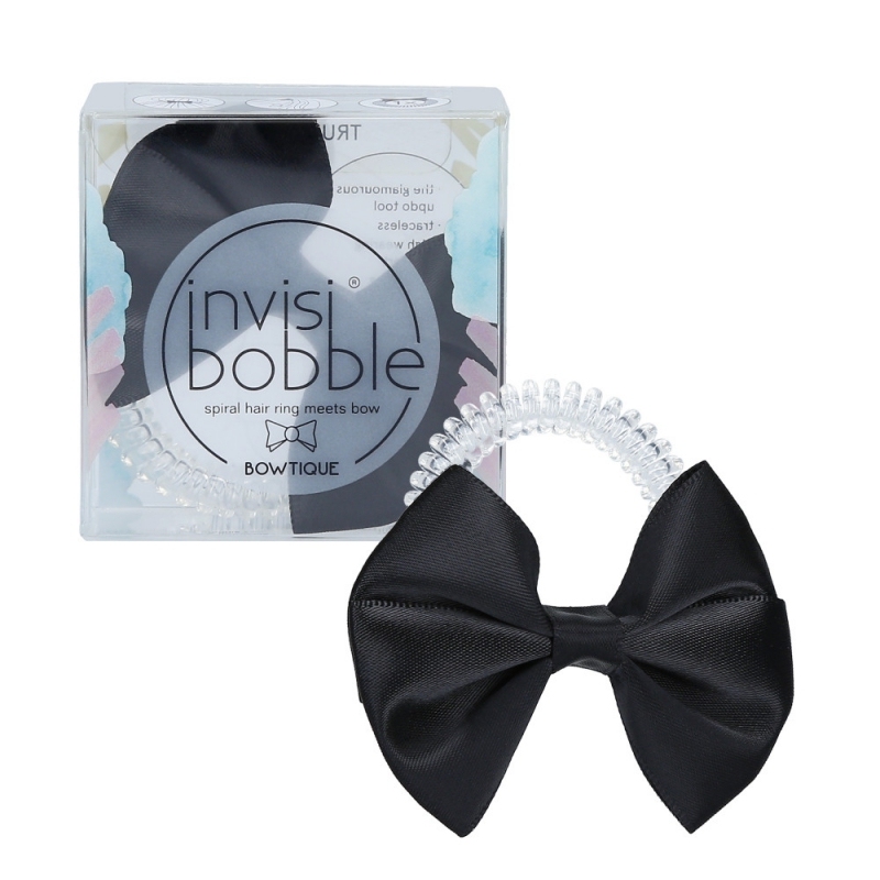 Elastic pentru par Invisibobble Bowtique True Black