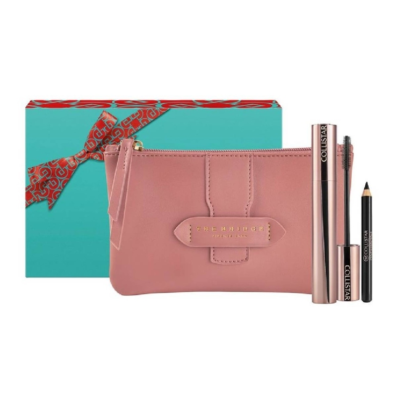 COLLISTAR Infinito Mascara Mini Professionale Eye Pencil Black+ Pouch Подарочный набор